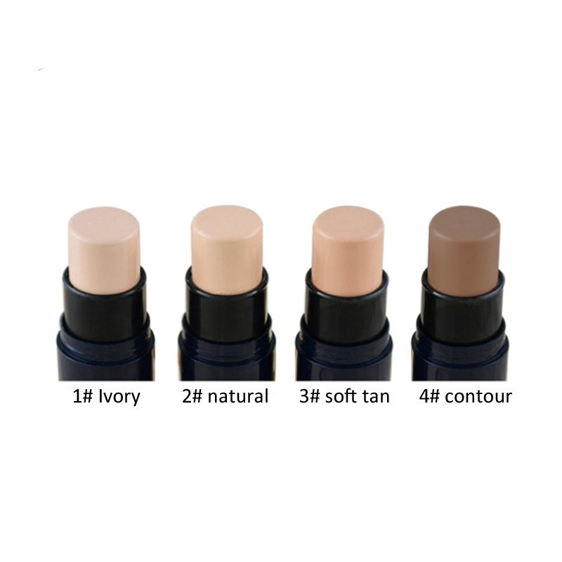 4 colors of foundation stick with brush