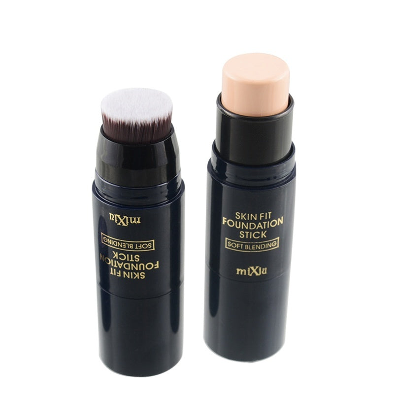 the paste of foundation stick with brush
