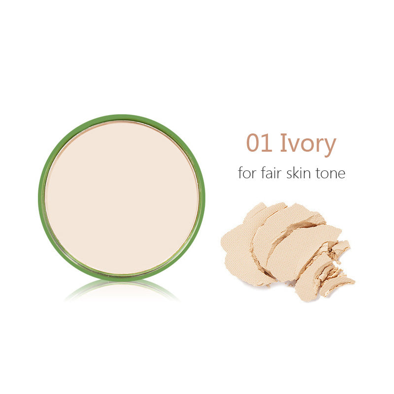 Aloe Vera 99% polvo de contorno calmante e hidratante fino transpirable prensado maquillaje control de aceite hidratante cubierta Natural maquillaje facial