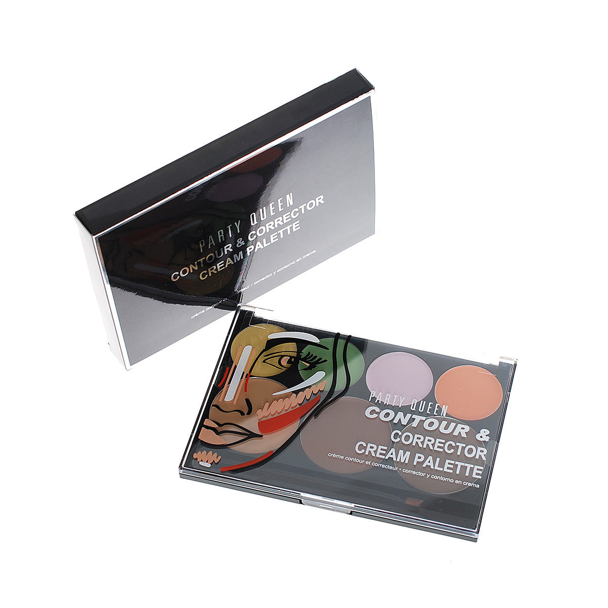 inner and outer package of contour palette