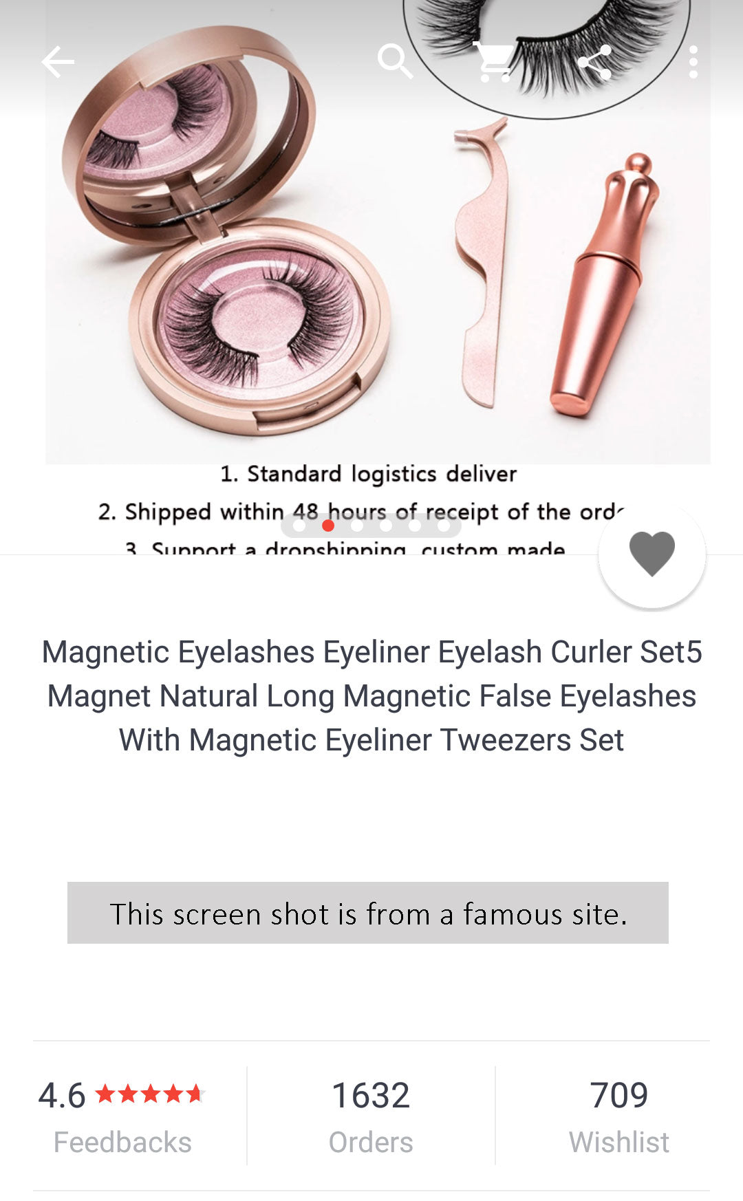 New Magnetic Eyeliner and Lashes Set Hand Made Natural Long Black Full Strip False Eyelashes Kit with 5 Magnets