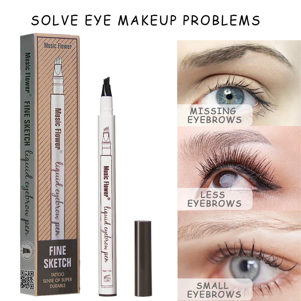 Eye makeup problems that microblading eyebrow pencil can solve