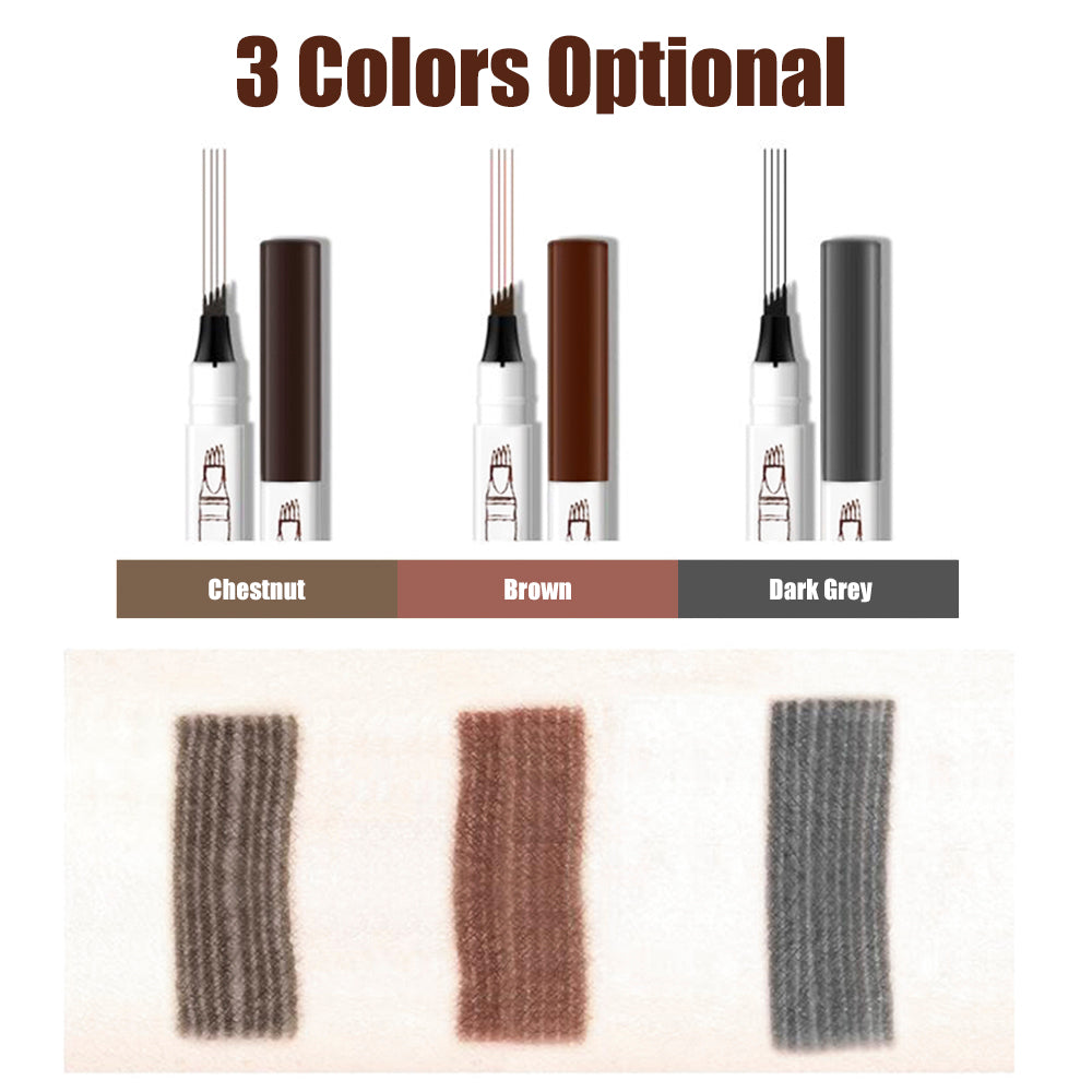 3 color options of microblading eyebrow pencil