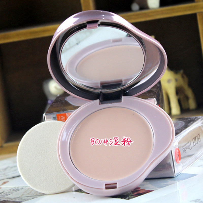 Korean BOB Heart Puzzle Clear Flawless Pressed Powder Finish Compact