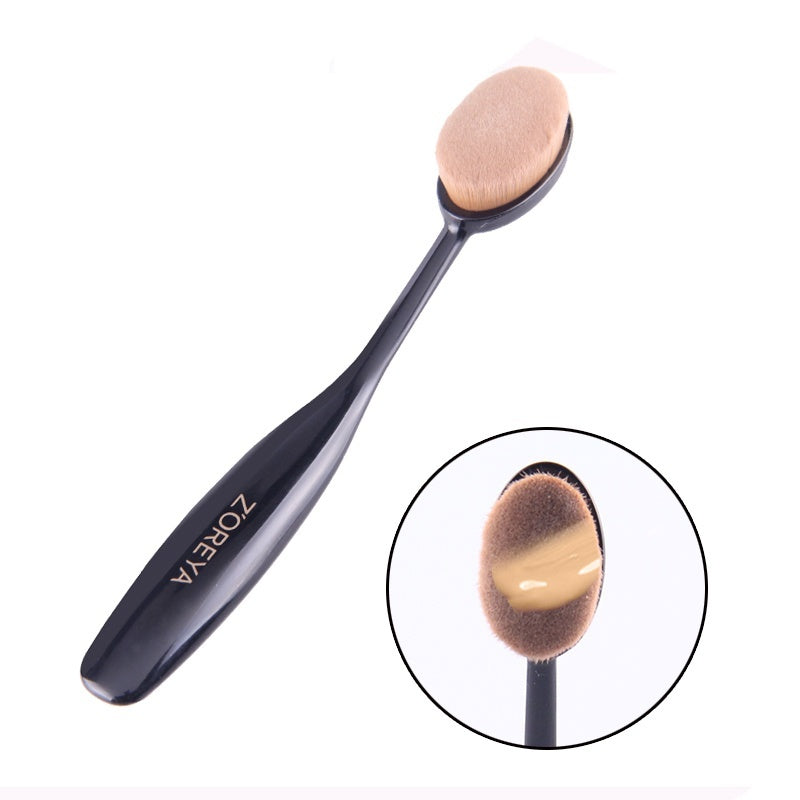 ZOREYA Face Makeup Brush Oval Toothbrush-Shaped Foundation Multi-functional Tool