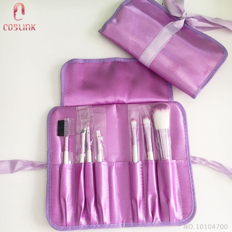 ZOREYA 7 Makeup Brushes Kit Beauty Essentials Purple