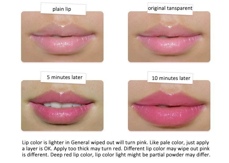 after applying green lipstick