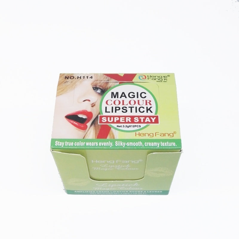 outer packing of green lipstick
