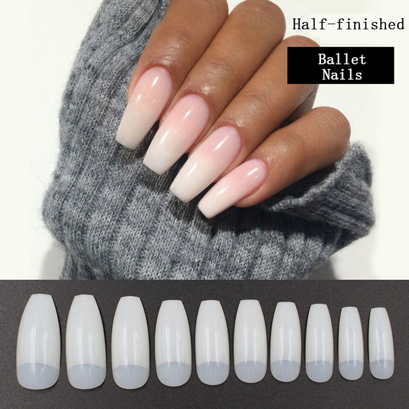 artificial nails full cover long