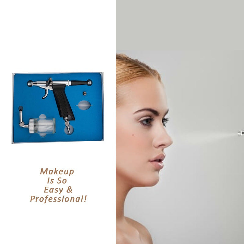 Professional 0.3mm Dual Action Gravity Feed Airbrush Spray Gun Kit Art Painting Air Brush System