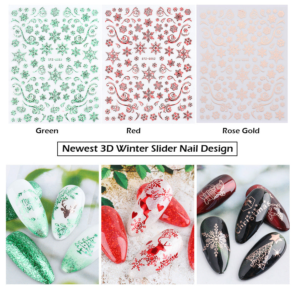 Christmas nails stickers 712001mx