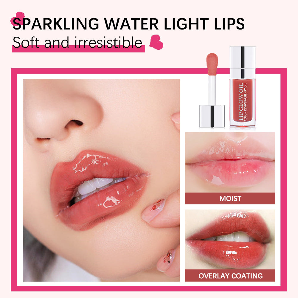 Cherry Lip Gloss Oil Glow Crystal Moisturizing Plumping Lipgloss Tint Long Lasting Nourishing Makeup Sexy Plump Tinted Make Up