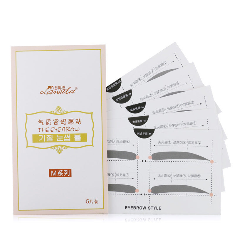 style M of eyebrow stencil stickers