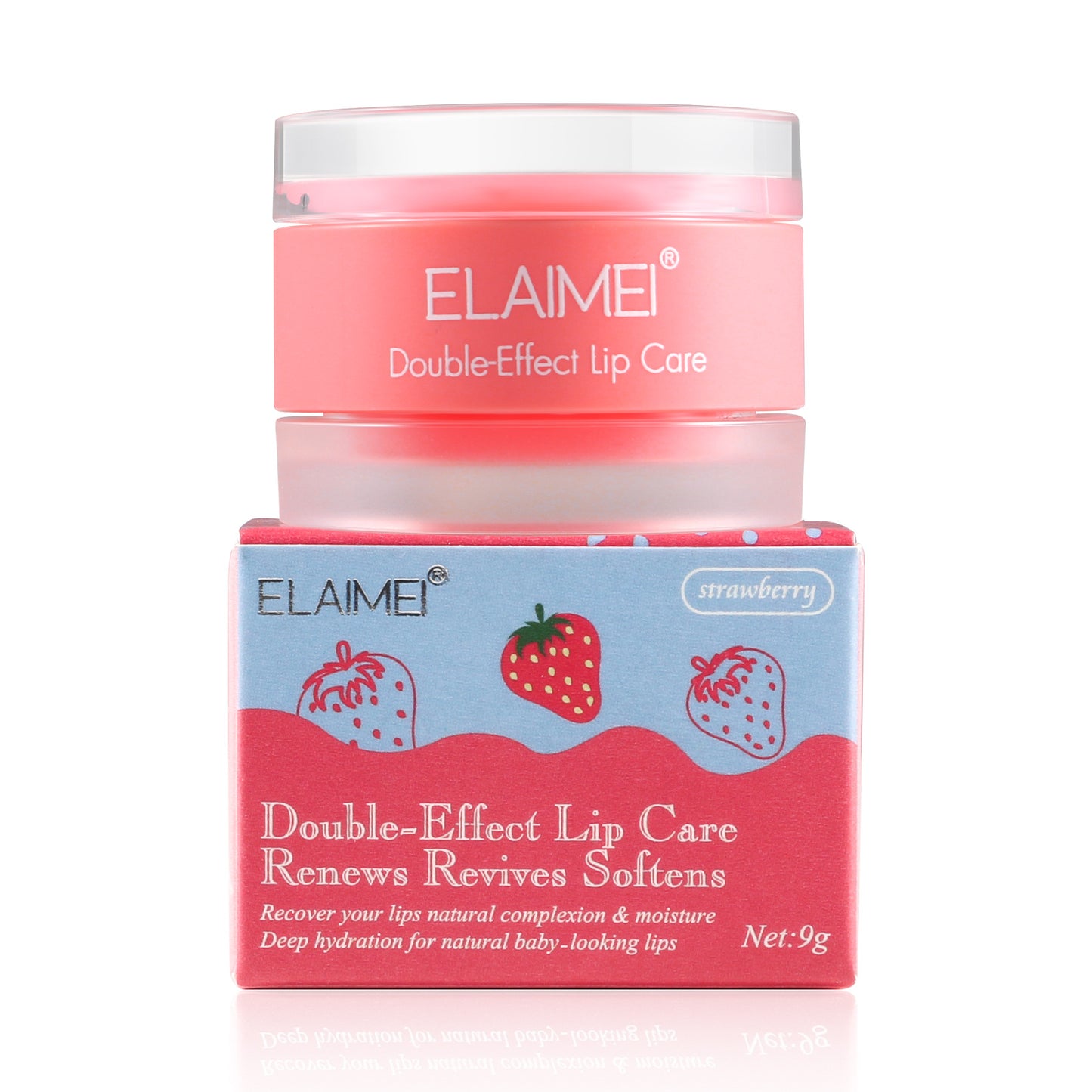 Fruit Flavored Lip balm and scrub Double-effect 2 in 1 Sleep Lips Mask Repair Soften Moisturizing Nourishing Skin Makeup