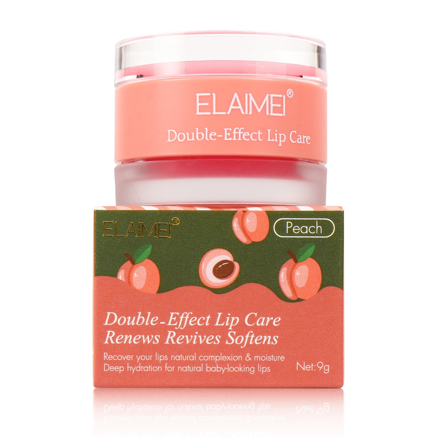 Fruit Flavored Lip balm and scrub Double-effect 2 in 1 Sleep Lips Mask Repair Soften Moisturizing Nourishing Skin Makeup