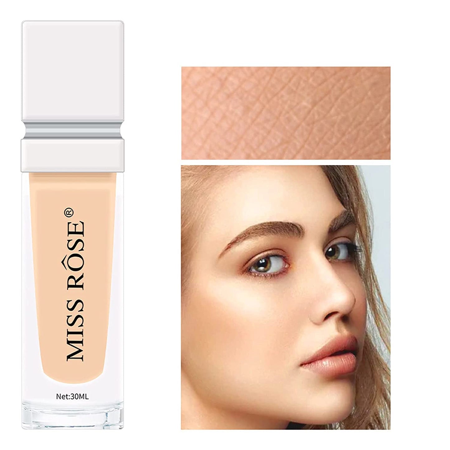 Waterproof Silk Foundation Oil Control Full Coverage Concealer Smooth Matte Flawless Creamy Liquid Corrector Makeup