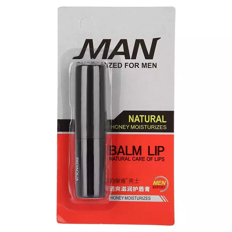 Natural Lip Balm for Men Honey Moisturizes Chapstick Moisturizing Hydration Lighten Lip Lines Anti-dry Lip Care Makeup