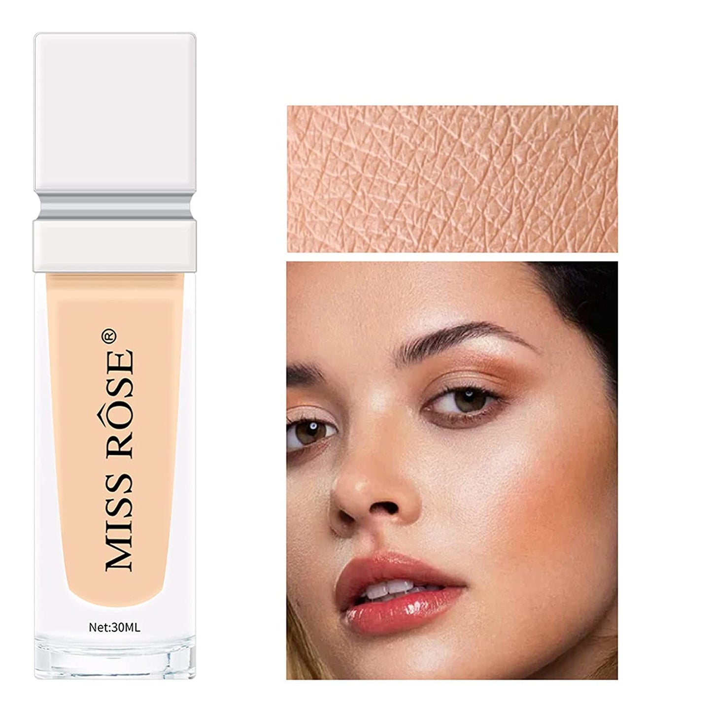 Waterproof Silk Foundation Oil Control Full Coverage Concealer Smooth Matte Flawless Creamy Liquid Corrector Makeup