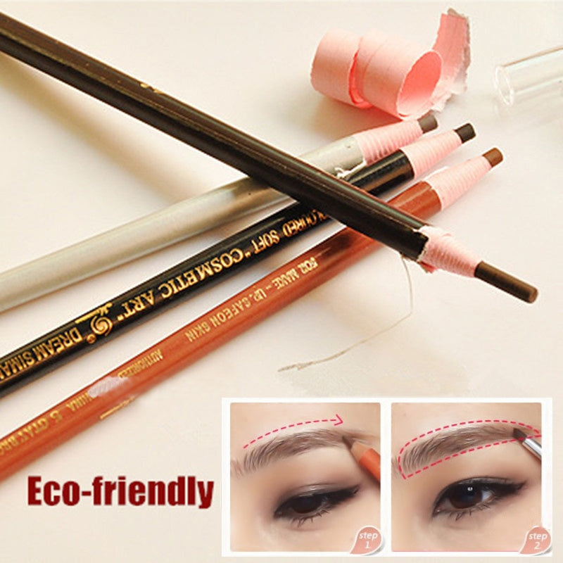 Hot Studio Professional Rolls Soft Pull Eyebrow Pencil Waterproof Long Lasting Eyebrows Enhancers Colored Makeup Eco-friendly