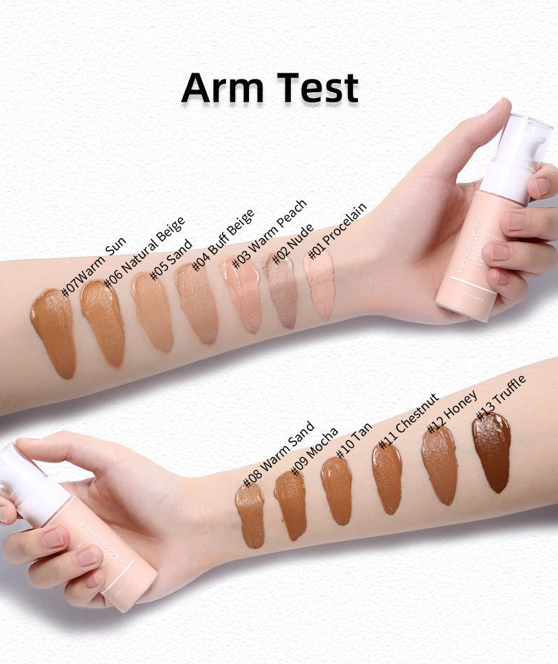 colors on arms of full coverage foundation