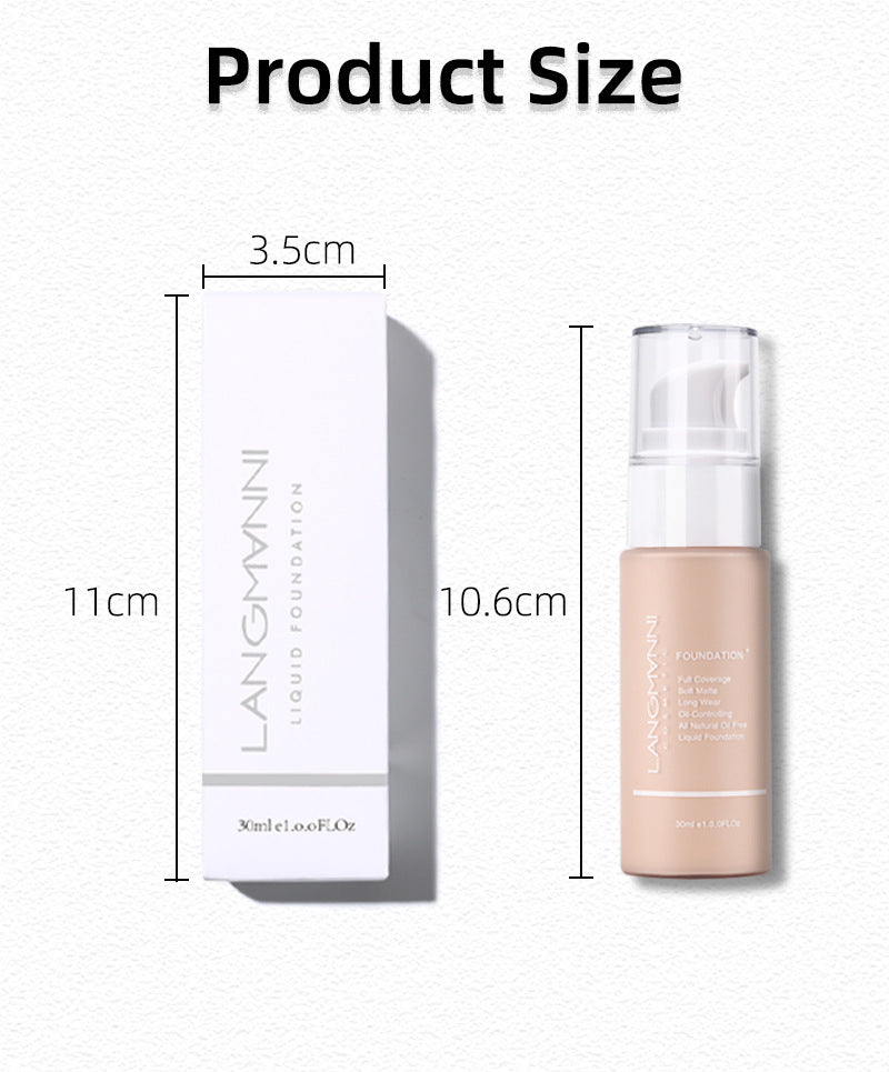 size and packing of full coverage foundation