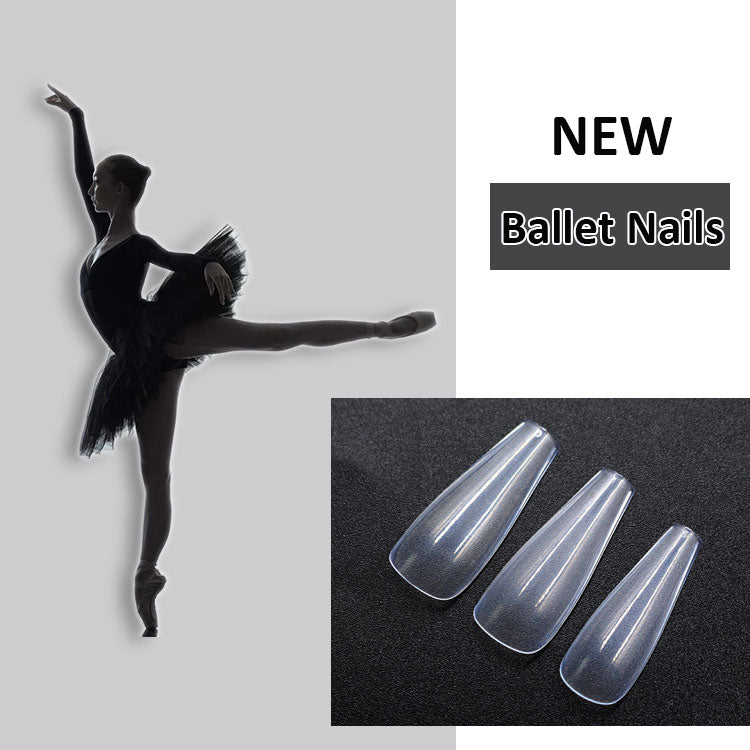 500Pieces Ballerina Long Artificial Nails Tips DIY Full Cover