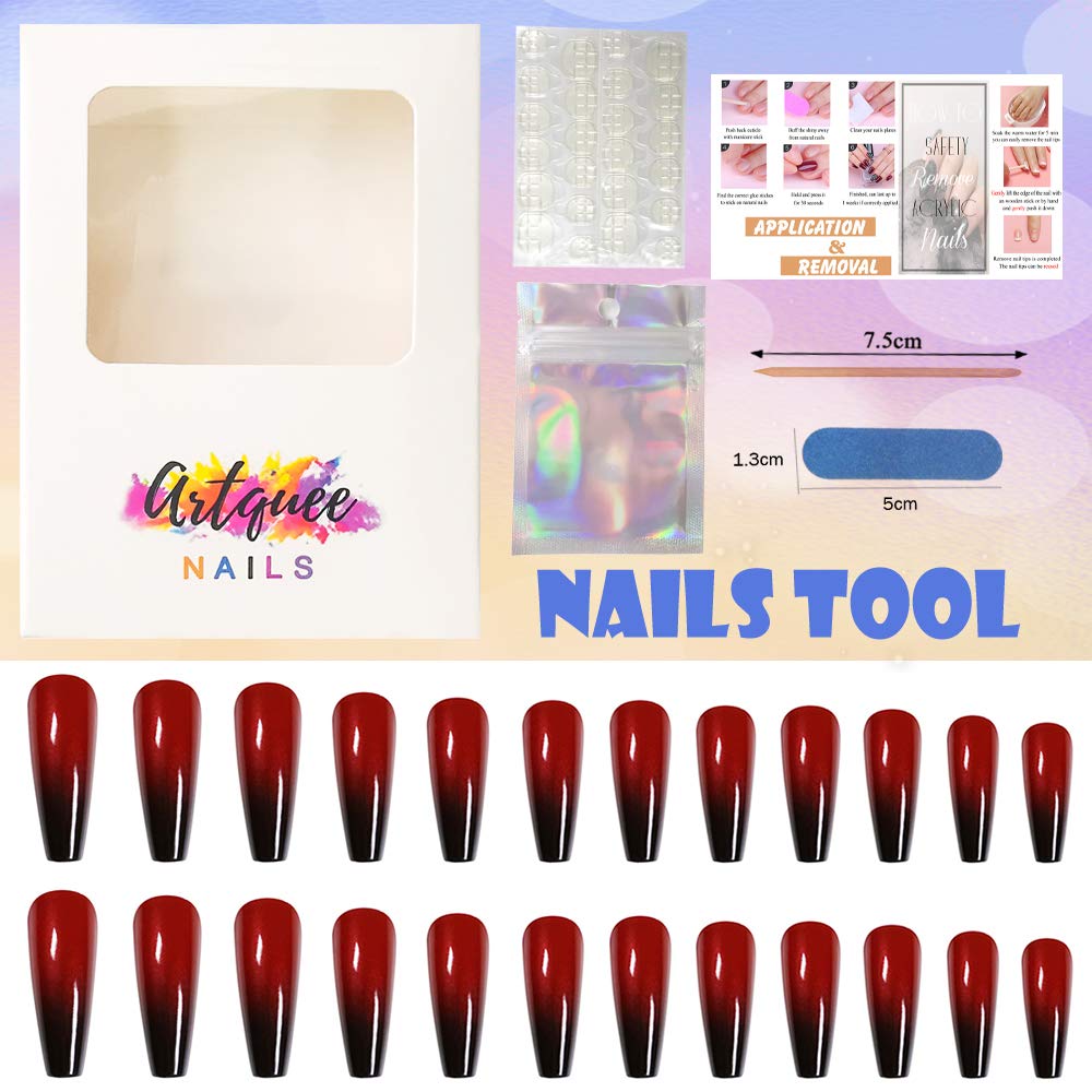 packing  and accessories of red coffin nails 70305900 