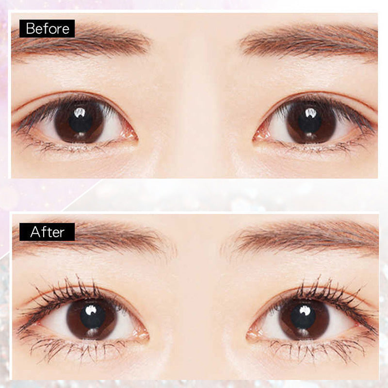 before and after applying waterproof mascara 40505700
